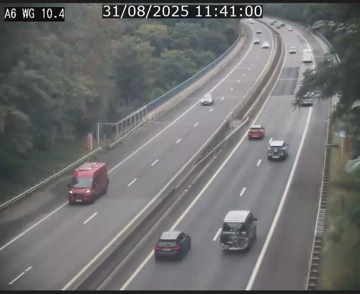 Traffic live webcam Luxembourg Mamer - A6 - BK 10.4 - direction Luxembourg/France/Allemagne