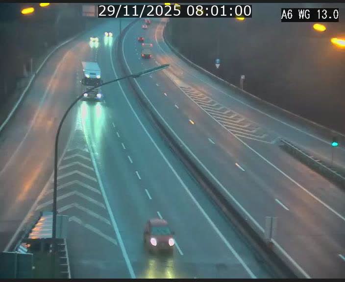 Traffic live webcam Luxembourg Mamer - A6 - BK 13 - direction Luxembourg/France/Allemagne