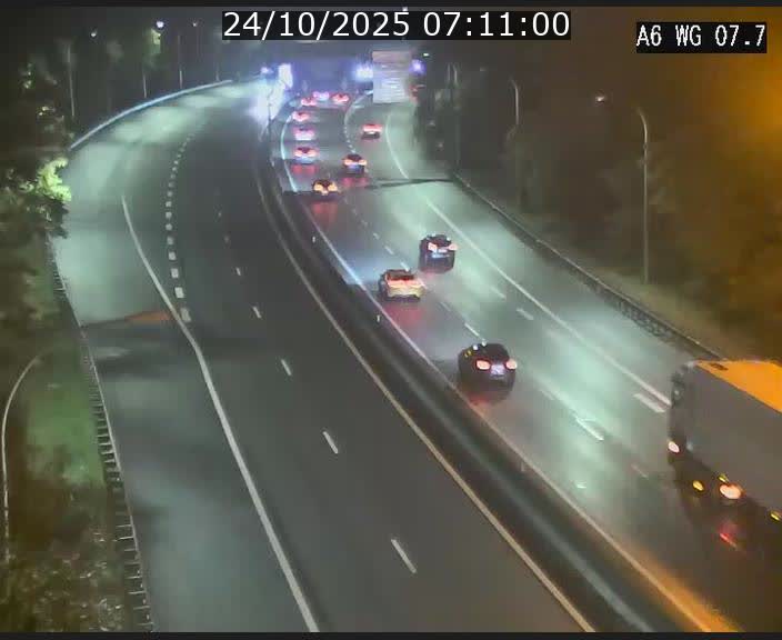 Traffic live webcam Luxembourg - Bridel - A6 - BK 7.7 - direction Belgique