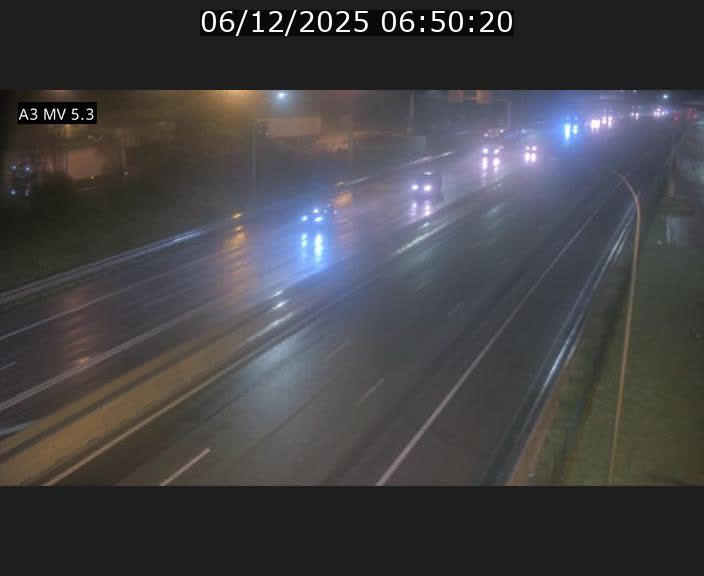 Webcam à l'Aire de Berchem au Luxembourg sur l'A3. Vue orientée vers la France