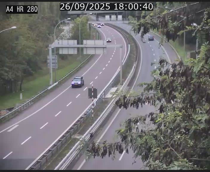 Webcam traffic A4 Luxembourg - BK 0.2 - P+R Bouillon (direction Luxembourg)