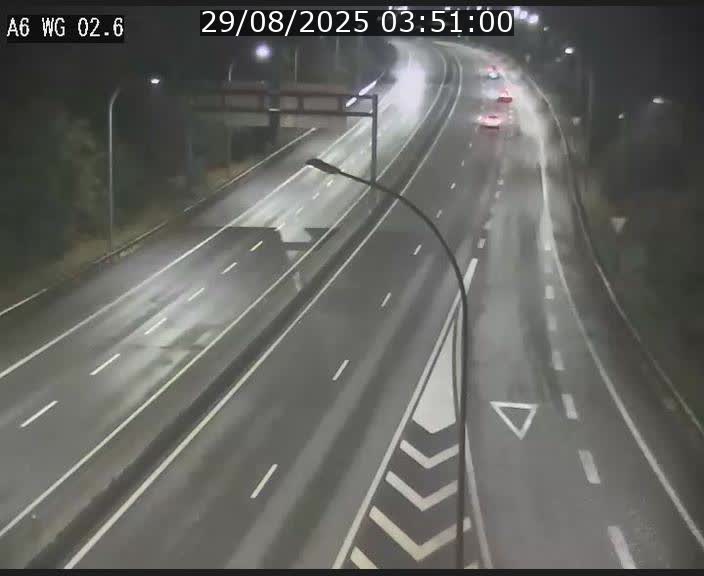 Traffic live webcam Luxembourg Croix de Cessange - A6 - BK 2.6 - direction France/Allemagne