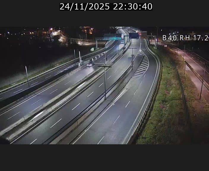Webcam sur le contournement d'Esch Belval à hauteur de la sortie Université de Luxembourg. Vue orientée vers Luxembourg