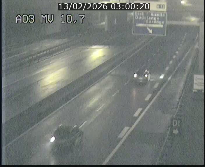 Traffic live webcam Luxembourg Croix de Bettembourg - A3 - BK 10.7 - direction France