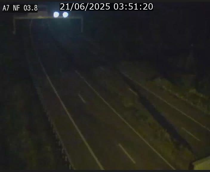 Webcam autoroute A7 au Luxembourg à la sortie du Tunnel Stafelter vers le Nord