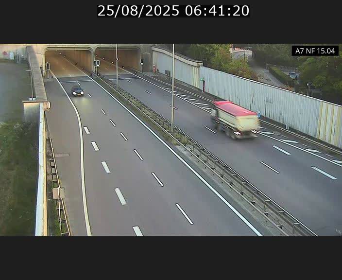 Caméra trafic Luxembourg - A7, Tunnel Mersch, entrée sud, direction Ettelbruck