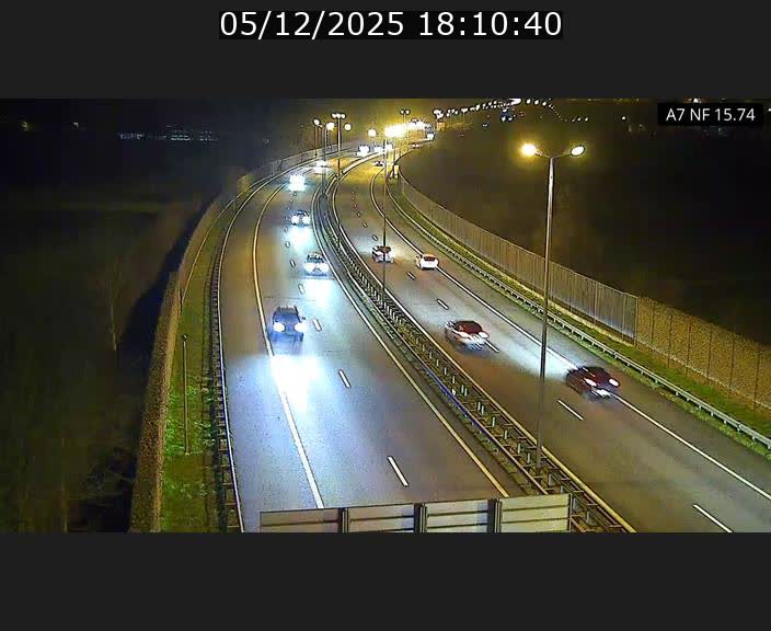 Caméra trafic Luxembourg - A7, Tunnel Mersch, entrée nord, direction Lorentzweiler