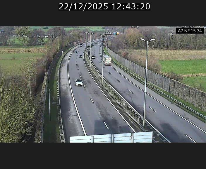 Caméra trafic Luxembourg - A7, Tunnel Mersch, entrée nord, direction Lorentzweiler