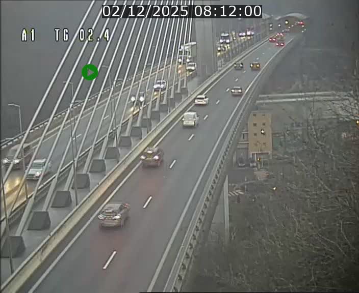 Traffic live webcam Luxembourg Sandweiler - A1 direction Luxembourg-ville - BK 2.4