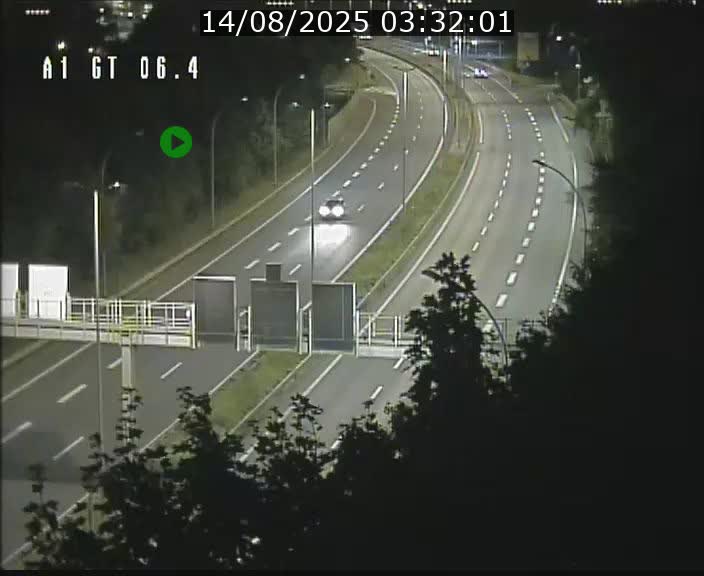 Traffic live webcam Luxembourg Hamm - A1 direction Sandweiler - BK 6.4