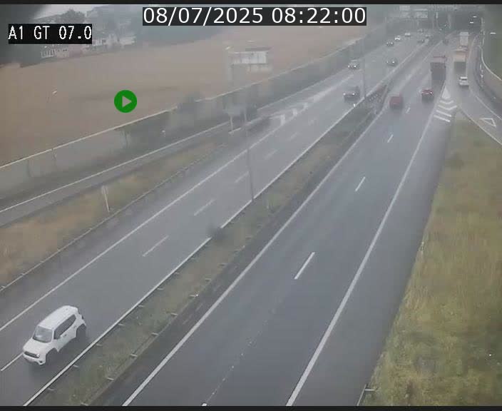 Traffic live webcam Luxembourg Cents - A1 direction Kirchberg - BK 7