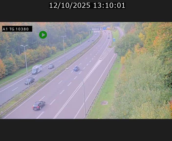 Traffic live webcam Luxembourg Senningerberg - A1 direction Luxembourg Kirchberg - BK 10.3