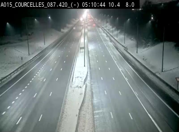 Webcam autoroute Belgique - Viesville - E42 direction Mons - BK 84.35
