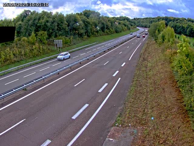 Webcam sur la N19 à Lyoffans. Vue orientée vers Vesoul