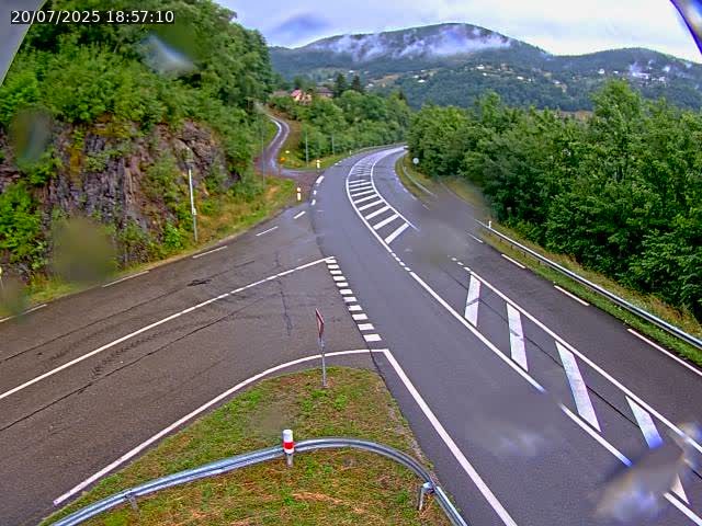 Caméra autoroute France - N66, col du Bussang direction Remiremont