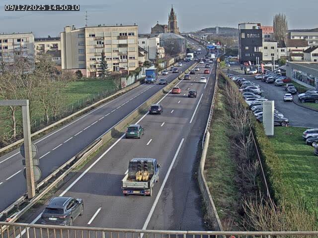Caméra autoroute France - A31, Thionville direction Metz