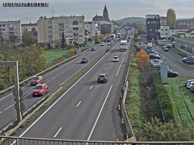 Caméra autoroute France - A31, Thionville direction Metz