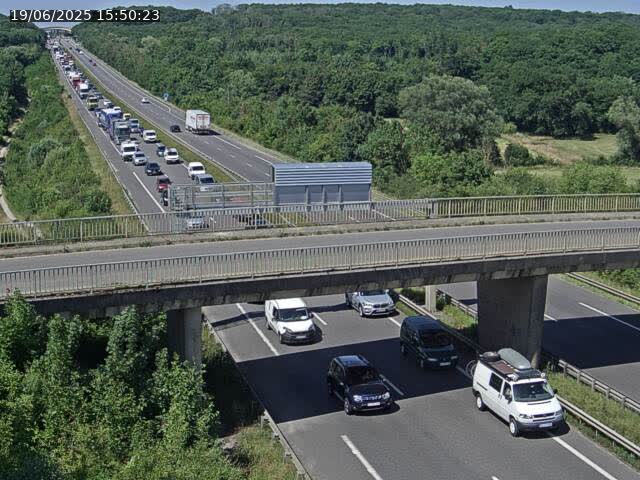 Caméra autoroute France - A31, Zoufftgen direction Luxembourg-ville, à la frontière entre la France et le Luxembourg