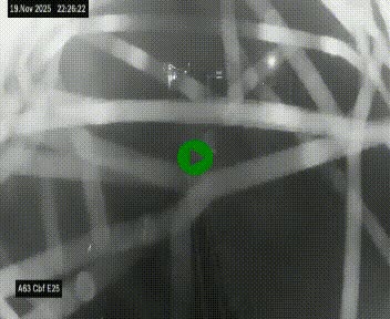 Webcam autoroute A63 en périphérie de Bordeaux au sud-est de la ville, en provenance du bassin d'Arcachon. Vue orientée vers Bordeaux