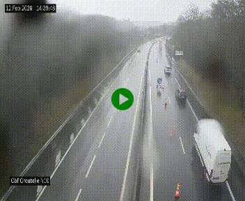 Webcam routière au début de la N10, au sud de Poitiers, proche de la jonction avec l'A10