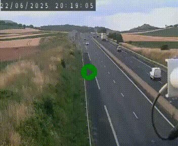 Caméra autoroute A75 à hauteur de Le Crest, en direction de Montpellier