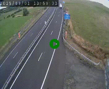 Caméra autoroute A75 à hauteur du col de la Fageole en direction de Clermont-Ferrand