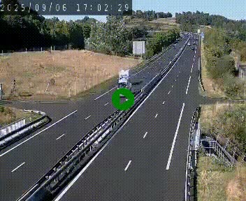 Caméra autoroutière France - A75, Coren, en direction de Montpellier