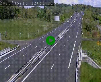 Caméra autoroutière France - A75, Coren, en direction de Montpellier
