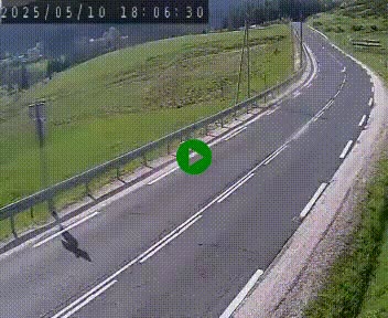Webcam routière au niveau du col de la Chavade en Ardèche, sur la N102 à 1266 mètres d'altitude