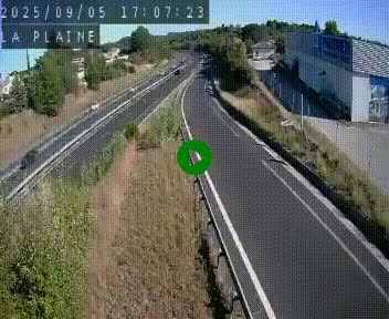 Caméra routière France - N109, Juvignac - La plaine, en direction de Clermont l'Hérault, à la sortie de Montpellier