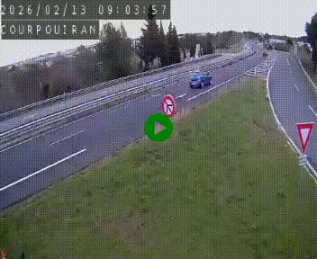 Caméra routière France - N109, Courpouiran - La plaine, en direction de Clermont l'Hérault, à la sortie de Montpellier