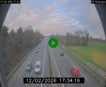 Webcam sur le périphérique de Rennes (N136) à hauteur du quartier Bréquigny, au sud de la ville