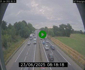 Webcam sur le périphérique de Rennes (N136) à hauteur du quartier Bréquigny, au sud de la ville