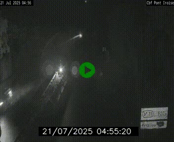 Webcam sur la N165 après le Pont de l'Iroise, à l'entrée de Brest