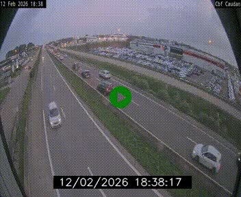 Webcam sur la N165 à hauteur de Caudan, dans le Morbihan.