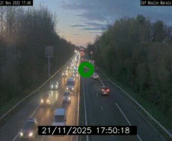 Webcam sur le périphérique de Nantes (N844) entre la Porte de Saint-Luce et la Porte d'Anjou, à l'est de la ville