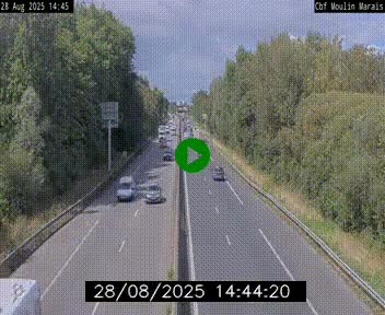 Webcam sur le périphérique de Nantes (N844) entre la Porte de Saint-Luce et la Porte d'Anjou, à l'est de la ville
