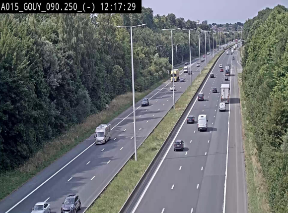 Webcam autoroute Belgique - Gouy-lez-piéton - E42 - BK 90.3