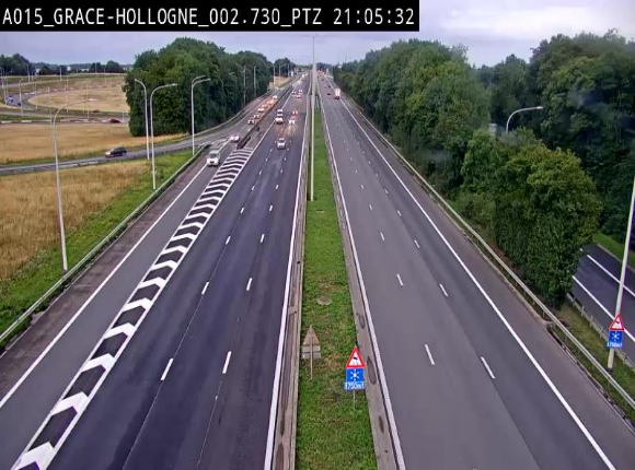 Caméra trafic Belgique - Grâce-Hollogne - E42, jonction avec A604, direction Loncin/Aéroport de Liège -  BK 3.2
