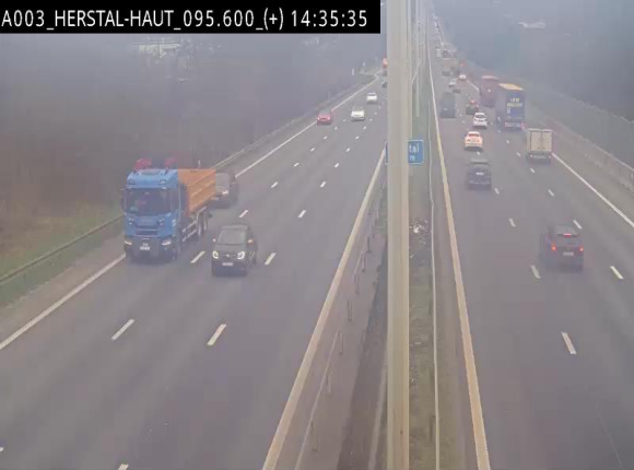Webcam autoroute Belgique - Herstal - E40 direction Aix-la-Chapelle - BK 97