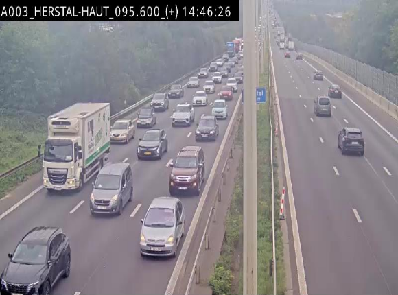 Webcam autoroute Belgique - Herstal - E40 direction Aix-la-Chapelle - BK 97
