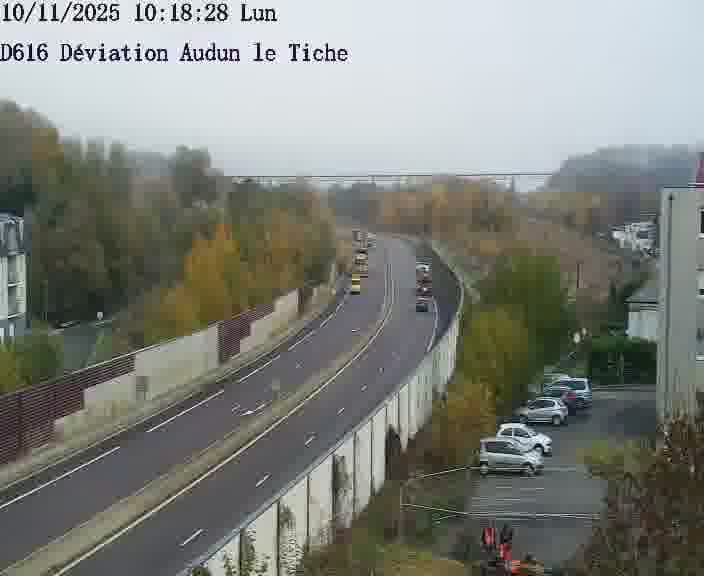 Webcams sur la D616, sur le contournement d'Audun-le-Tiche menant à Belval (Luxembourg)