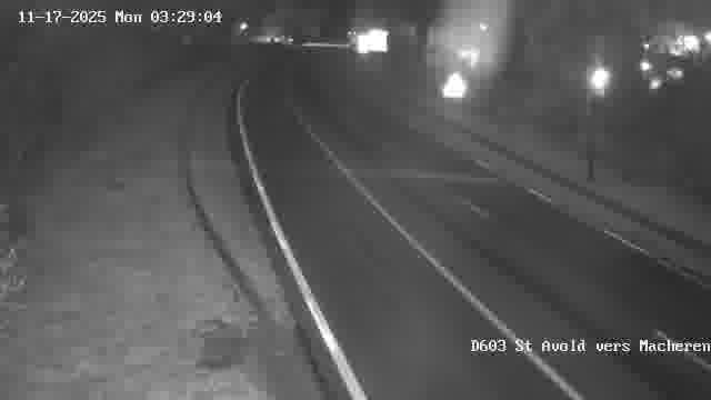Webcam sur la D603 située à proximité de Saint-Avold. Vue orientée vers Macheren.