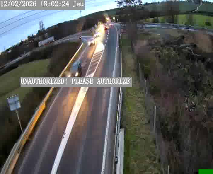 Point de vue trafic déployé sur D181a (France) à Sainte Marie aux Chênes, regardant vers Homecourt, aidant conducteurs et services à anticiper les flux.