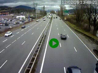 Caméra routière à hauteur des centres commerciaux et de la sortie 14 en direction d'Albertville