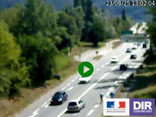 Webcam info trafic à proximité de Vizille sur la N85, au niveau du point de vue du Saut du Moine à Champagnier