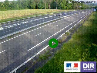 Webcam autoroute sur l'A77 à hauteur de Pouilly-sur-Loire en direction de Nevers