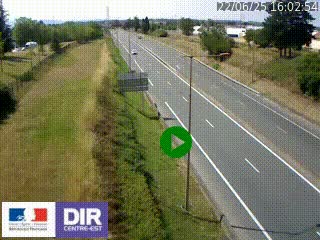 Webcam à Mably, à proximité de Roanne en direction de Moulins sur la N7