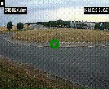 Webcam en périphérie de Chartres sur la N123, à hauteur de Luisant. Vue orientée vers Chartres