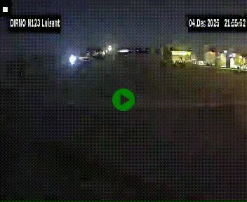 Webcam en périphérie de Chartres sur la N123, à hauteur de Luisant. Vue orientée vers Chartres